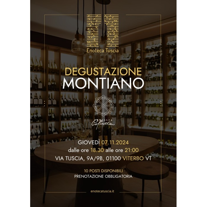 Degustazione 'L'eleganza del Merlot: il Montiano'