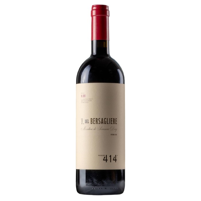 Podere 414 "Vigna del Bersagliere" Morellino di Scansano DOCG Riserva 2018
