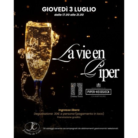 'La Vie en Piper' Degustazione Champagne Piper Heidsieck 03/07