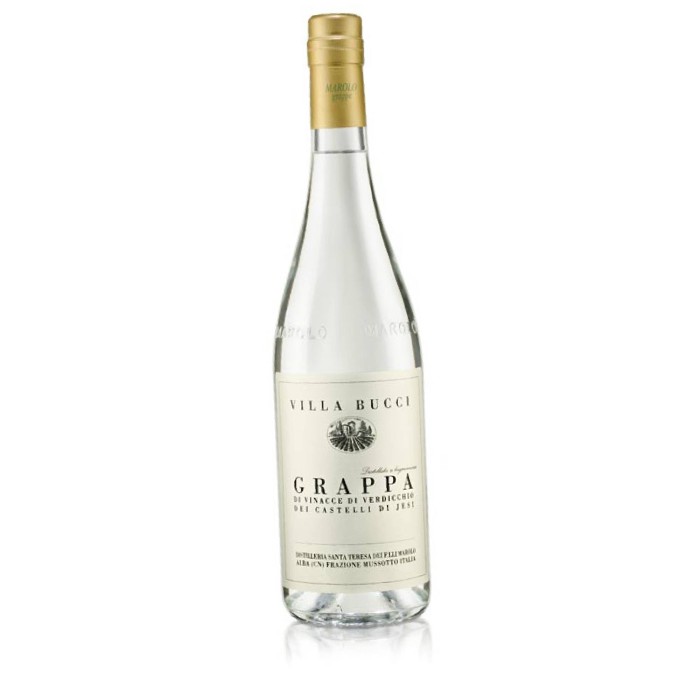 Marolo "Villa Bucci" Grappa Di Vinacce di Verdicchio dei Castelli di Jesi