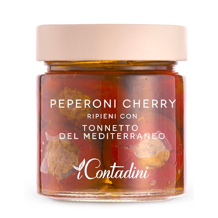 I Contadini Peperoni “Cherry” Ripieni con Tonno 230 g