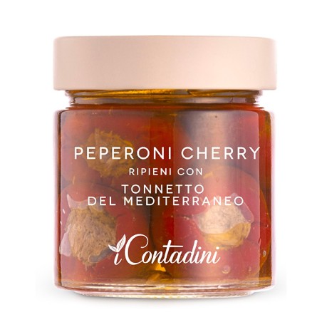 I Contadini Peperoni “Cherry” Ripieni con Tonno 230 g