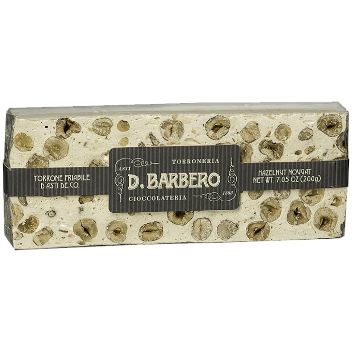 D. Barbero Torrone Friabile Nocciola Piemonte I.G.P.