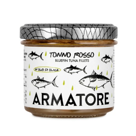 Armatore tonno rosso filetti in olio 110gr