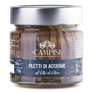 Campisi Filetti di acciughe all'olio di oliva 200gr