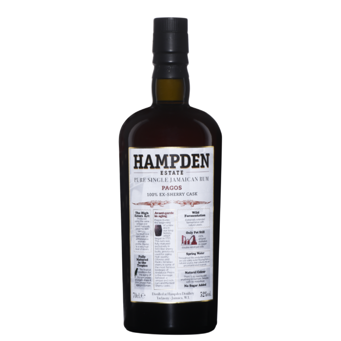 Hampden Estate Pure Single Jamaican Rum Pagos  Ex sherry Cask