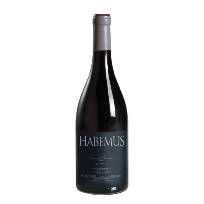 San Giovenale Habemus Syrah Lazio IGT Etichetta Nera 2019